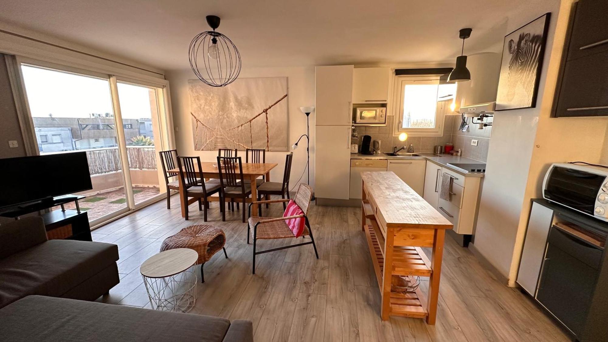 Appartement De L'Oursiniere 4/6 Pers Vue Mer ปาลาวาส-เลส์-โฟลต์ ภายนอก รูปภาพ